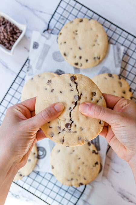 6 Galletones de Vainilla con Chispas de Chocolate