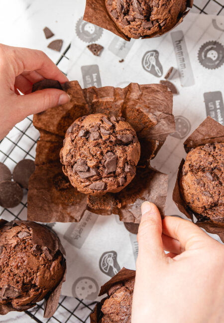 6 Magdalenas congeladas de chocolate rellenas de BON o BON